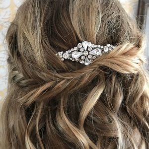 Swarovski crystal haute bride hair comb